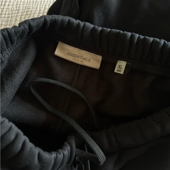 Essentials Black Sweatpants Comfortable Joggers - Picture 3 of 6